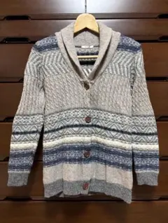 SIMPLICITE シンプリシテェ　ノルディック ニットカーディガン グレー