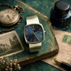 ヴィンテージ SEIKO CREDOR 5931-5230 青文字盤 1989年 ヴィンテージ SEIKO CREDOR 5931-5230 青文字盤 1989年 - メルカリ
