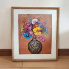 おもいっきり、再度値下げしました。油絵、佐野隆人「虞美人草」10号