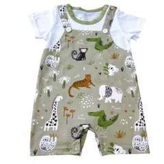 ロンパース 動物柄 3ヶ月 6ヶ月 ベビー服