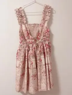 LIZLISA 花柄 ジャンパースカート