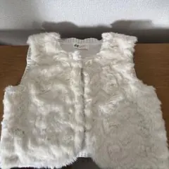H&M フェイクファーベスト 134/140