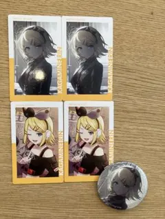 プロセカ鏡音リンエピカ下剋上特訓前、特訓後 缶バッジ下剋上特訓後