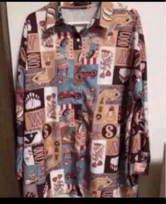 ビッグ　柄　シャツwegoSPINNSgouge