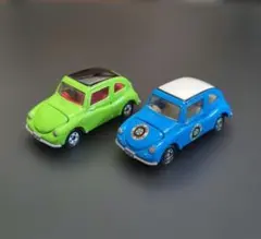 トミカ 非売品 絶版　 スバル360 ミニカー 2台セット 青 / 緑