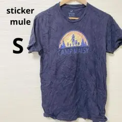 stickermule（S）Tシャツ ブラック黒 プリントCAMP MAISY