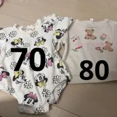 Disney ミニー　ロンパース 70-80cm