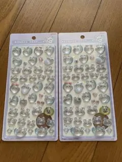 ちいかわ２枚セットももんがボンボンドロップシール