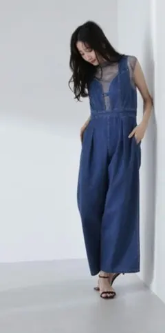 NATURAL BEAUTY BASICデニム サロペット