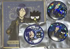 家庭教師ヒットマンREBORN リボーン　六道骸 サンリオ　缶バッジ　4点