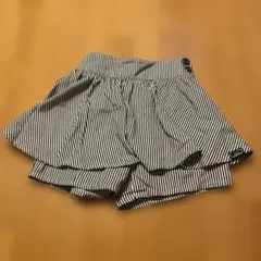 Flatte ストライプ柄 スカート風ショートパンツ XS/150