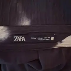 ZARA プリーツエフェクト プリントオーバーシャツM 7380/705/800