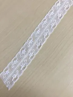 レース　リボン　ケミカルレース　ハンドメイド　素材　15m