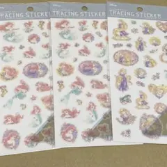 【正規品】カミオジャパン アリエル ラプンツェル ステッカー シールまとめセット