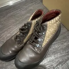 は*ぎ様 Coach ブラウン レザー ブーツ 8M オールドコーチ