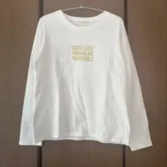 ELENCARE DUE ロゴ ロングTシャツ 白のサムネイル