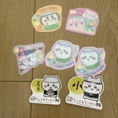 치이카와 영화 구미 다이컷 스티커 4종 세트라면 돼지 스티커