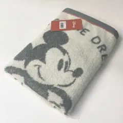 ミッキーマウス ★ ミニバスタオル 可愛いジャガード柄 生成り Disneyのサムネイル