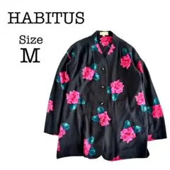 【美品】哈比圖斯 花卉圖案 女士襯衫 總花紋 成熟女人味 M碼相當 90年代