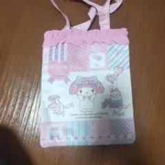 マイメロディ フリル付きトートバッグ