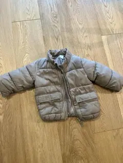 H&M ベビー フード付きジャケット 12M ベージュ