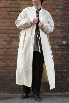 【未使用】フランス軍　ホスピタル　ミリタリー　メディカルガウン　ロングジャケット