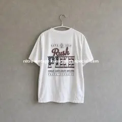 ヴィンテージ風白Tシャツ　ストリートファッション　古着mix オーバーサイズ
