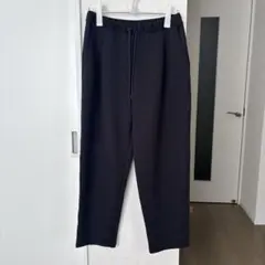 UNIQLO ドライスウェット　タックテーパードパンツ　レディース　Ｌ　ブラック