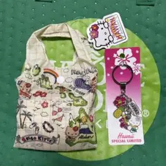 日焼けキティ　エコバッグ　ハワイ　ABCストア