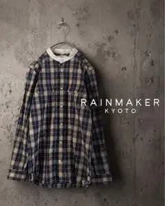 RAINMAKER KYOTO ホワイト スタンドカラーシャツ - メルカリ