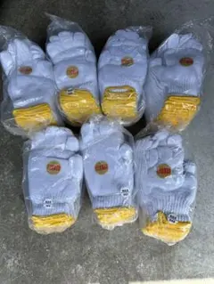 작업용 장갑, 두꺼운 면, 뜨개질 3개, 720g, 7다스 (84켤레)