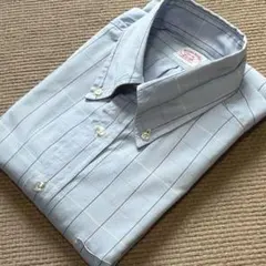 【希少USA製】ブルックスブラザーズ 長袖ブロードシャツ チェック