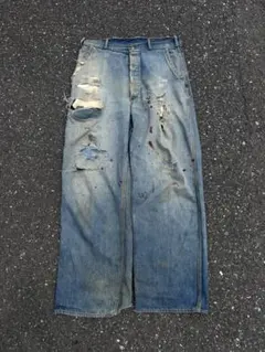 40~50s pointer denim painter pants WWⅡのサムネイル