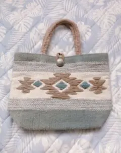 【未使用品】トートバッグ 青とベージュ