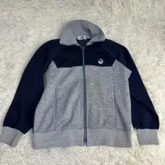 asics 古着 80s トラックジャケット 2トーン 美品 刺繍ロゴY2K