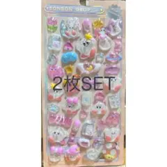 ［最安値］星のカービィー ドロップシール 3Dシール 2枚セット 夜行蓄光シール