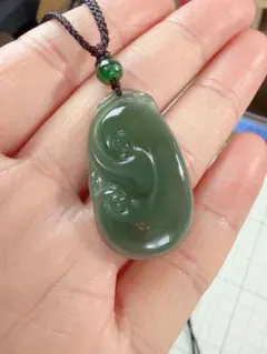 R1-0538天然本翡翠《本物保証》翡翠ペンダント 一品一図 高品質 一点物