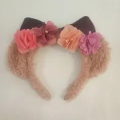 ディズニー カチューシャ 花飾り付き シェリーメイ