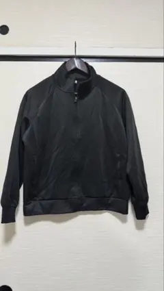 メンズ トラックジャケット ジャージ 上 ブラック Mサイズ 無地