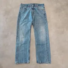 リーバイス505 Levis W33 ブルーデニム 青 古着 ボトム 21215