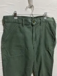 60-70s US.ARMY OG-107 コットンサテン ベイカーパンツ 米軍 - メルカリ
