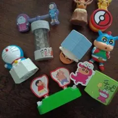 【ハッピーセット】ドラえもん クレヨンしんちゃん ポケモン 8点まとめ売り