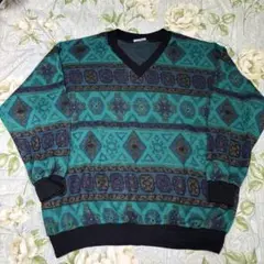 80s USA製 gx1000 supreme ヴィンテージ 総柄ニット 古着 - メルカリ