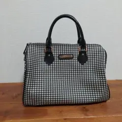 u*i様 美品✨ラルフローレン ミニボストンバッグ ハンドバッグ 千鳥格