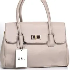 新品 可愛い GRL 2Way ハンド ショルダー バッグ 鞄 グレージュ