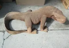 大！コモドドラゴン 木彫り 50cm コモドオオトカゲの置物 爬虫類