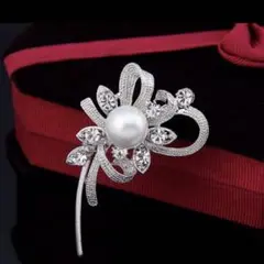 新品 パール花ブローチ フォーマル 卒業式 入学式