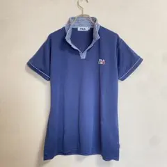 《 FILA 》ネイビー 半袖 ポロシャツ メンズ 【L】