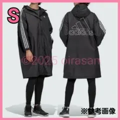 【新品J-8】レディースS/ロングコート/中綿コート/ベンチコート/白黒