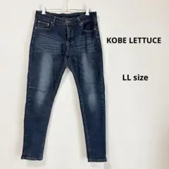 神戸レタス　ストレッチフィットスキニーデニム　LL インディゴ　大きいサイズのサムネイル